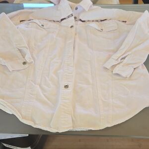 Together Pale Pink Button-Up Shirt with Contrast Trim